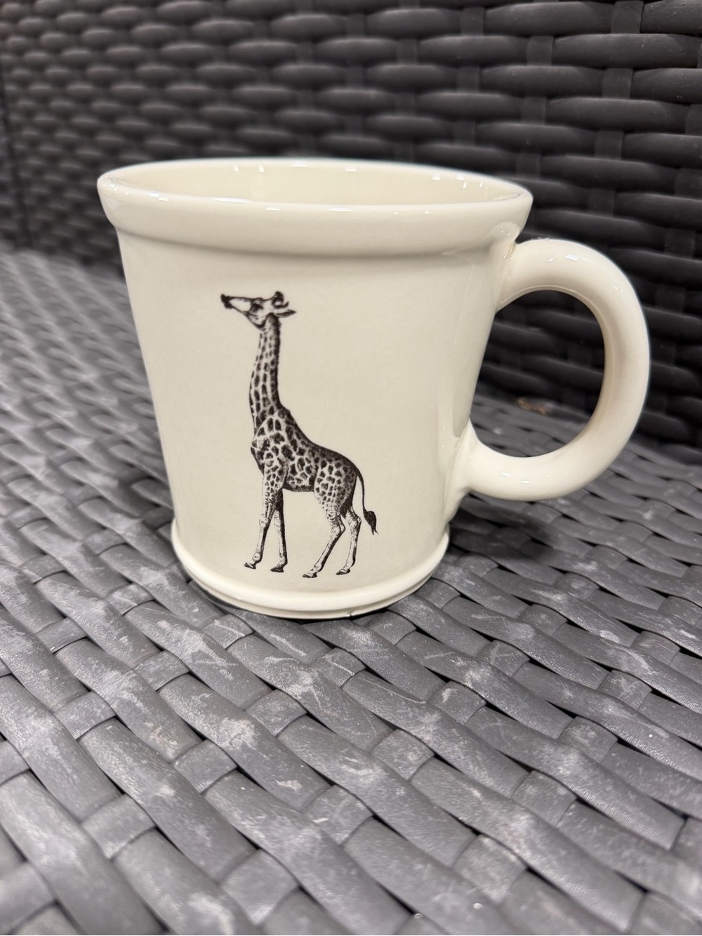 World Market Giraffe Print Ceramic Mug